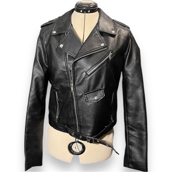 Love Tree Jackets & Blazers - Faux leather biker jacket